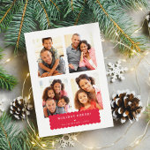 家族数々の写真モダンミニマルシンプルバナー シーズンカード