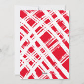 家族数々の写真伝統的メリークリスマスレッド シーズンカード (裏面)