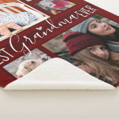 家族数々の写真最高ののおばあちゃんがワイン シェルパブランケット (3/4)