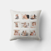 家族数々の写真用クッション クッション (裏面)
