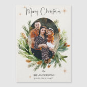 家族数々の写真緑葉のクリスマス (正面)