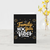 家族新年2026おそろいパーティークルー カード (黄色い花)