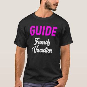 家族旅行に合わせた夏休みガイド Tシャツ