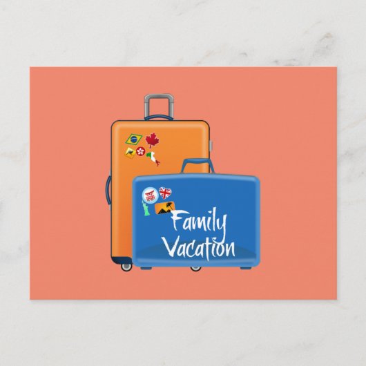 家族旅行はがき ポストカード (正面)