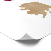 家族旅行アドベンチャーUSAフォトコラージュ ポスター (角)