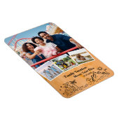 家族旅行カスタム4フォトフレーム マグネット (右側)