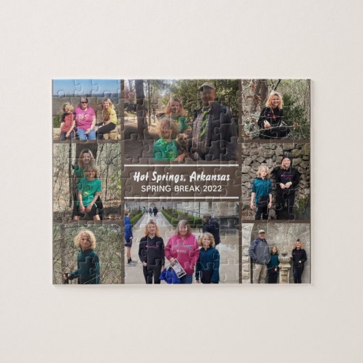 家族旅行フォトコラージュパズル ジグソーパズル (横)