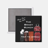 家族旅行マグネット マグネット (正面/裏面)