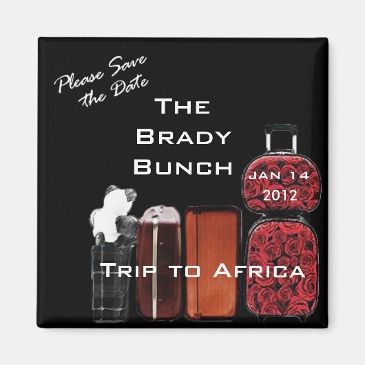 家族旅行マグネット マグネット (正面)