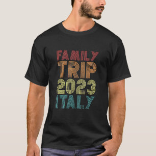 家族旅行2023イタリア休暇マッチングリターカッコいいル Tシャツ