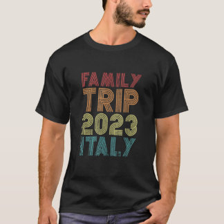 家族旅行2023イタリア休暇マッチングリターカッコいいル Tシャツ