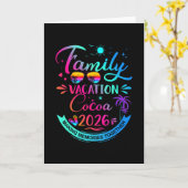 家族旅行 ココア 2026 パームツリー ギフト カード (黄色い花)