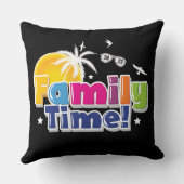 家族旅行 |サマートリップ |旅行 クッション (裏面)