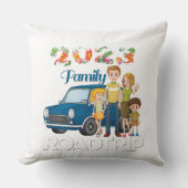 家族旅行 |サマートリップ |旅行 クッション (正面)