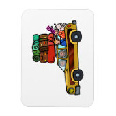 家族旅行 – ステーションワゴンロードトリップ マグネット (縦)