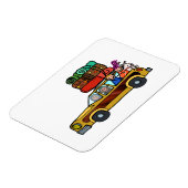 家族旅行 – ステーションワゴンロードトリップ マグネット (左側)