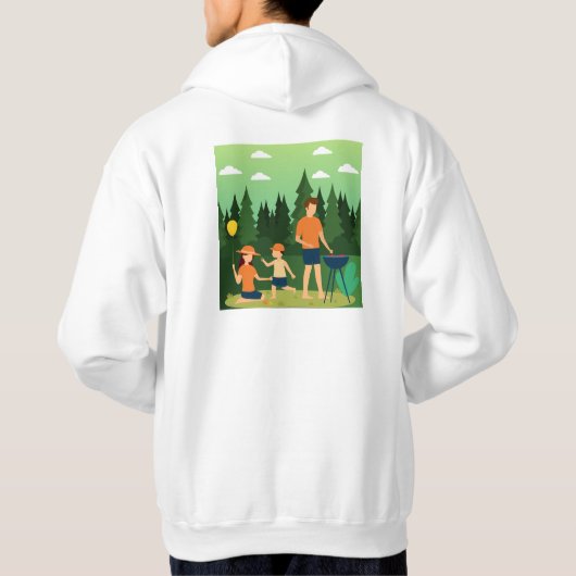 家族旅行 パーカ (裏面)