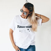 家族旅行 ブラック フライト チーム 飛行機 Tシャツ