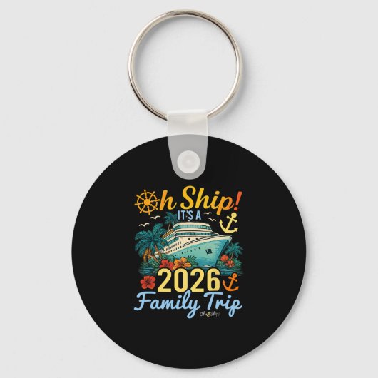 家族旅行 2026 キーホルダー (正面)