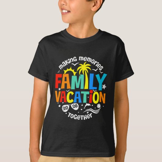 家族旅行 2026 Tシャツ (正面)