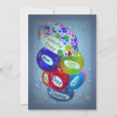 家族日の招待状 招待状 (正面)