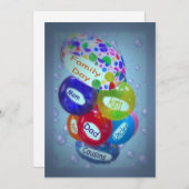 家族日の招待状 招待状 (正面/裏面)