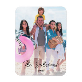 家族日モダン写真名カスタム冷蔵庫 マグネット