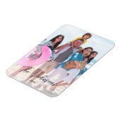 家族日モダン写真名カスタム冷蔵庫 マグネット (左側)