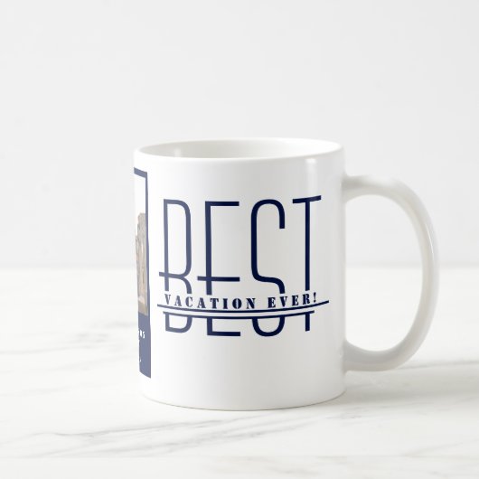 家族最高のの休暇写真 コーヒーマグカップ (右)