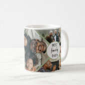 家族最高のの写真パーソナライズされたコラージュMag コーヒーマグカップ (正面右)