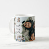 家族最高のの写真パーソナライズされたコラージュMag コーヒーマグカップ (正面左)