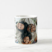 家族最高のの写真パーソナライズされたコラージュMag コーヒーマグカップ (中央)