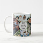 家族最高のの写真パーソナライズされたコラージュMag コーヒーマグカップ (左)