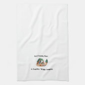 家族最高のの時間が一緒に過ごすキャンプ キッチンタオル (縦)