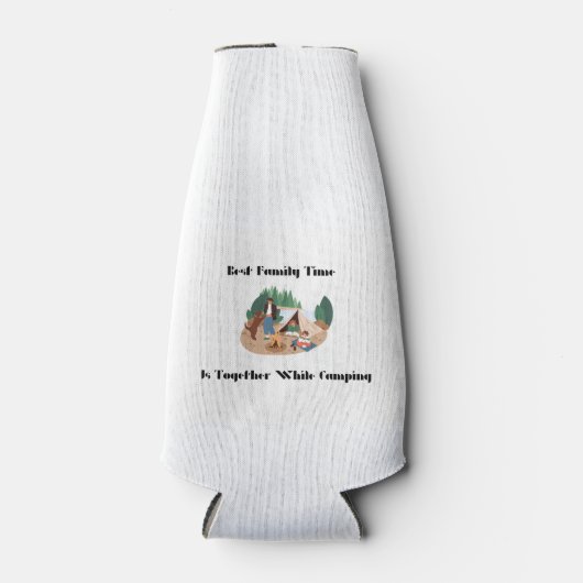 家族最高のの時間が一緒に過ごすキャンプ ボトルクーラー (正面)