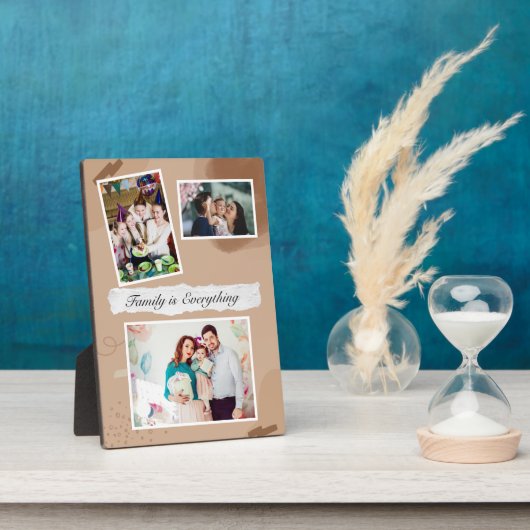 家族最高のは全て卓上プラーク フォトプラーク (側面)