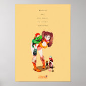 家族最高のや友人についてのアニメ引用文 ポスター (正面)