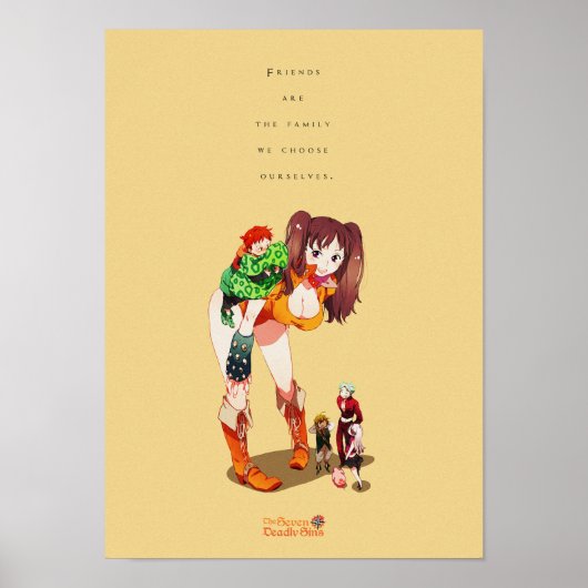 家族最高のや友人についてのアニメ引用文 ポスター (正面)