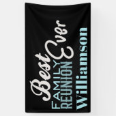 家族最高の懇親会集モダン集 横断幕 (縦)