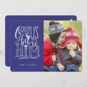 家族来の写真ブルーで彼を愛しよう シーズンカード (正面/裏面)