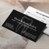 家族歯医者プレーンブラックデンタルアポイントメント 予約カード