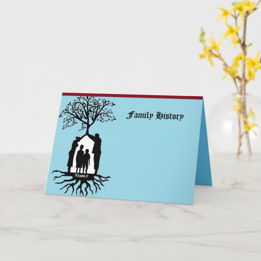 家族歴 カード (黄色い花)