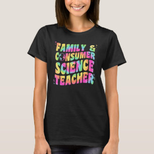 家族消費科学先生絞り染めFacs T Tシャツ