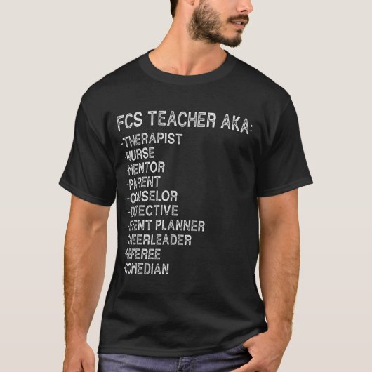 家族消費科学先生FACS先生 Tシャツ (正面)