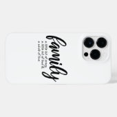 家族熱狂する引用文 iPhoneケース (裏面横)