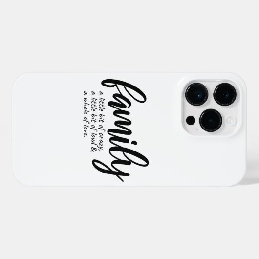 家族熱狂する引用文 iPhoneケース (裏面横)