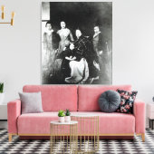 家族王室の キャンバスプリント (インサイチュ (リビング))