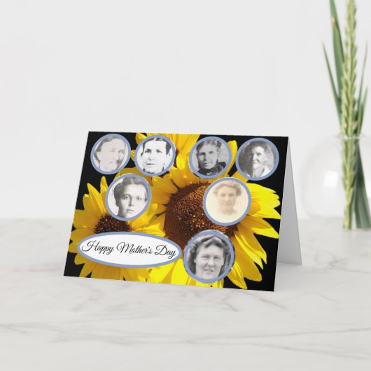 家族産ひまわりトリオブラックマザーズの日 シーズンカード (正面)