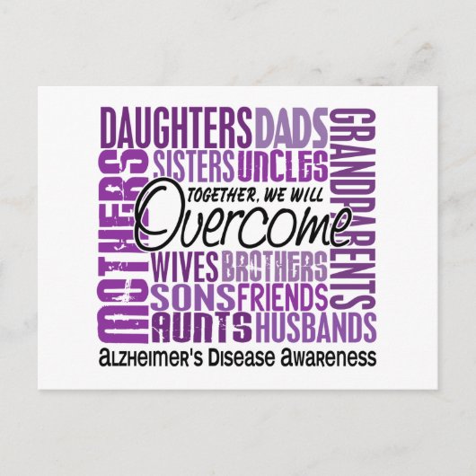 家族用スクエアアルツハイマー病 ポストカード (正面)