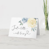 家族用ブルーベビーカードの妊娠フローラリビール カード (正面)